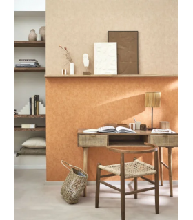 Papier peint VALLAURIS CAFE LATTE - Collection Échappée Belle - CASADECO - Réf.ECHA89851424