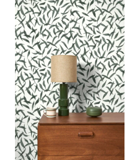 Papier peint  CLOS DES OLIVIERS VERT CYPRES - Collection Échappée Belle - CASADECO - Réf.ECHA89847515