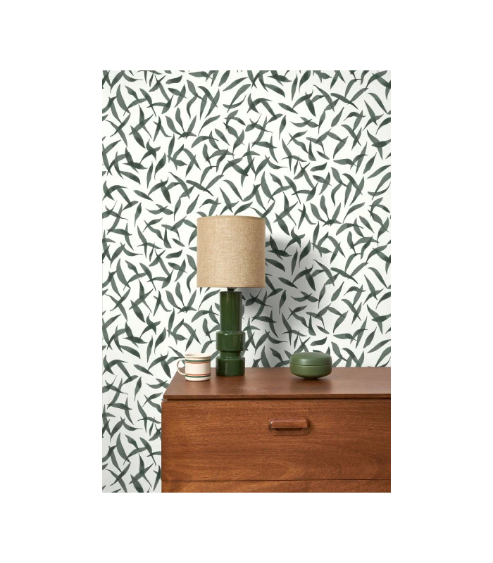 Papier peint  CLOS DES OLIVIERS VERT CYPRES - Collection Échappée Belle - CASADECO - Réf.ECHA89847515