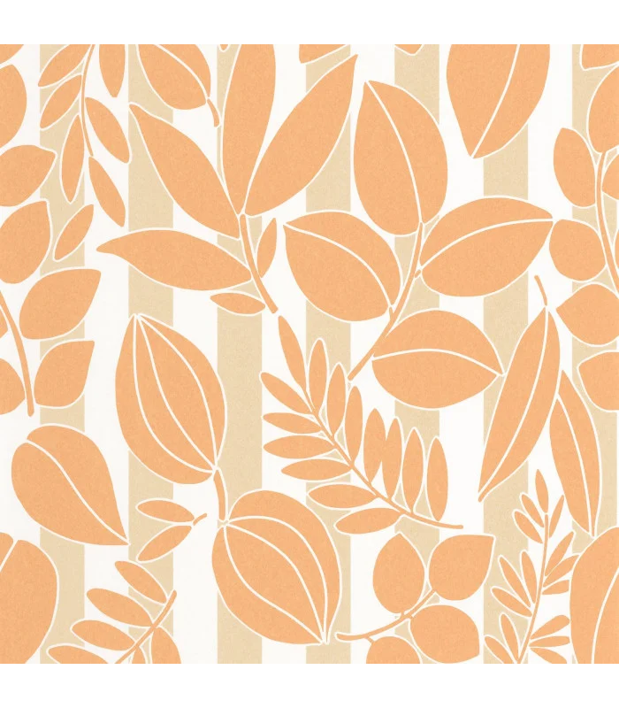 Papier peint  RAMATUELLE ABRICOT - SABLE - Collection Échappée Belle - CASADECO - Réf.ECHA89823131