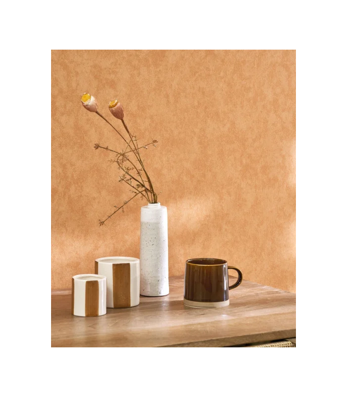 Papier peint VALLAURIS TERRACOTTA - Collection Échappée Belle - CASADECO - Réf.ECHA89853535