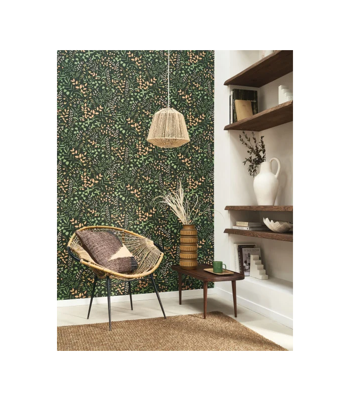 Papier peint  LA BASTIDE VERT FORÊT - TERRACOTTA - Collection Échappée Belle - CASADECO - Réf.ECHA89837808