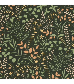 Papier peint  LA BASTIDE VERT FORÊT - TERRACOTTA - Collection Échappée Belle - CASADECO - Réf.ECHA89837808