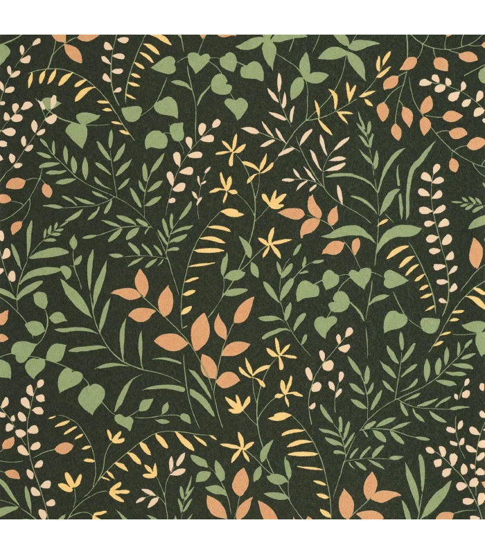 Papier peint  LA BASTIDE VERT FORÊT - TERRACOTTA - Collection Échappée Belle - CASADECO - Réf.ECHA89837808