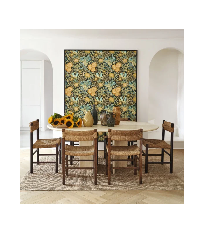 Papier peint SAINT-PAUL DE VENCE VERT CYPRES - TURQUOISE - Collection Échappée Belle - CASADECO - Réf.ECHA89816707