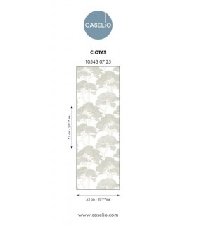 Papier Peint LA CIOTAT BLANC VERT KAKI - Collection AZUR - CASELIO - Réf. AZU105430725