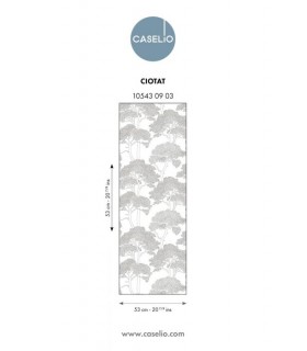 Papier Peint LA CIOTAT BLANC NOIR - Collection AZUR - CASELIO - Réf. AZU105430903