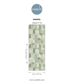 Papier Peint BANDOL VERT MOUSSE - Collection AZUR - CASELIO - Réf. AZU105447776
