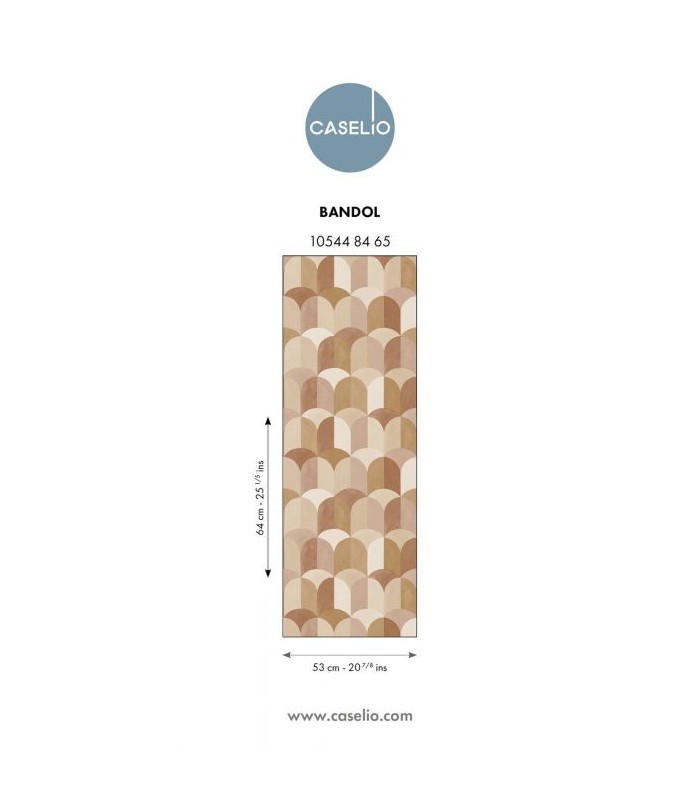 Papier Peint BANDOL TERRACOTA - Collection AZUR - CASELIO - Réf. AZU105448465