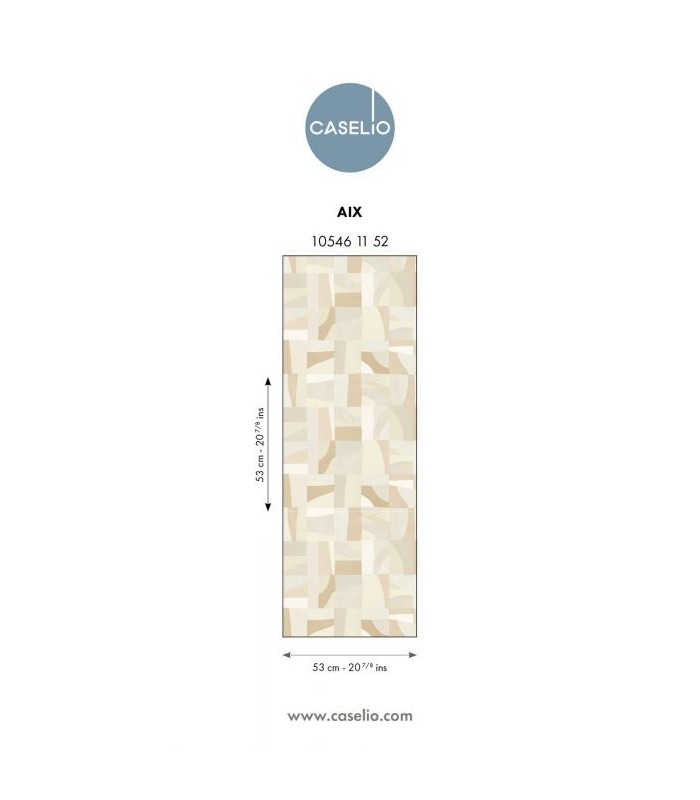 Papier Peint AIX BEIGE - Collection AZUR - CASELIO - Réf. AZU105461152
