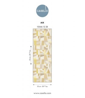 Papier Peint AIX BEIGE JAUNE - Collection AZUR - CASELIO - Réf. AZU105461228