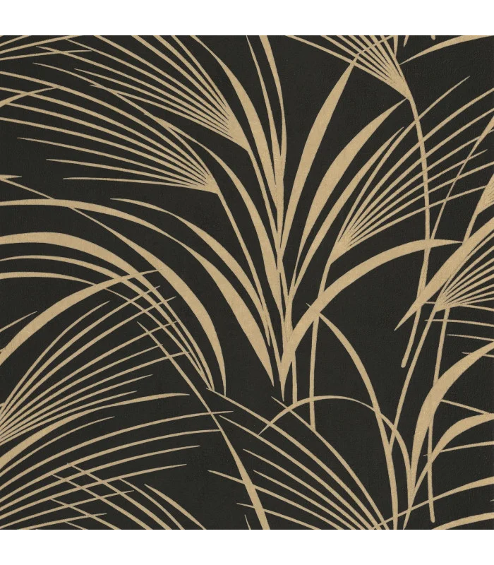Papier peint SAMARRA NOIR REGLISSE - Collection Babylone - CASADECO - Ref. BBLN89729035