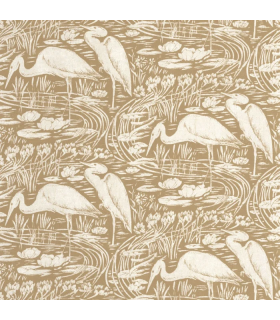 Papier peint EUPHRATE BEIGE RAPHIA - Collection Babylone - CASADECO - Ref. BBLN89731961