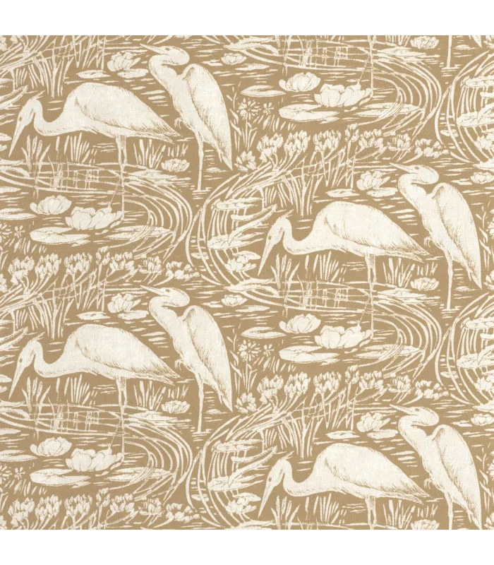 Papier peint EUPHRATE BEIGE RAPHIA - Collection Babylone - CASADECO - Ref. BBLN89731961