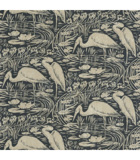 Papier peint EUPHRATE ENCRE / NATUREL - Collection Babylone - CASADECO - Ref. BBLN89736500