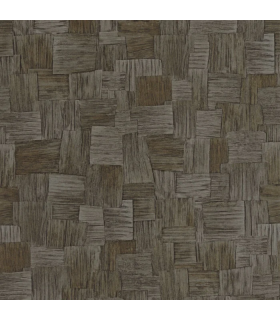 Papier peint DURA NOIR REGLISSE - Collection Babylone - CASADECO - Ref. BBLN89749711