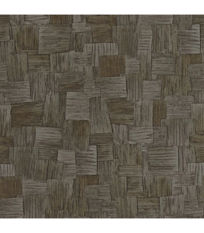 Papier peint DURA NOIR REGLISSE - Collection Babylone - CASADECO - Ref. BBLN89749711