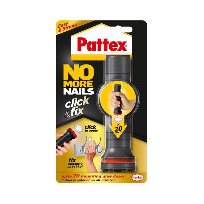 PATTEX - PATTEX Ni Clou Ni Vis Click and fix - LE POUVOIR DE FIXER EN UN  SEUL CLICK La solution super facile po - Livraison gratuite dès 120€