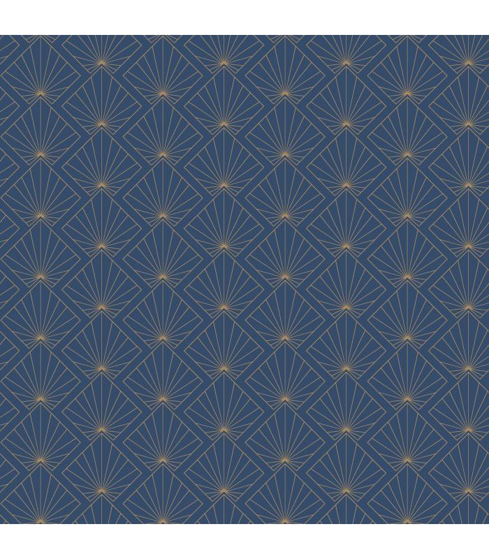 Papier Peint SUNRISE MIDNIGHT BLUE DORE - Collection COLOR BOX 3 - CASELIO - Réf. CB3101236221