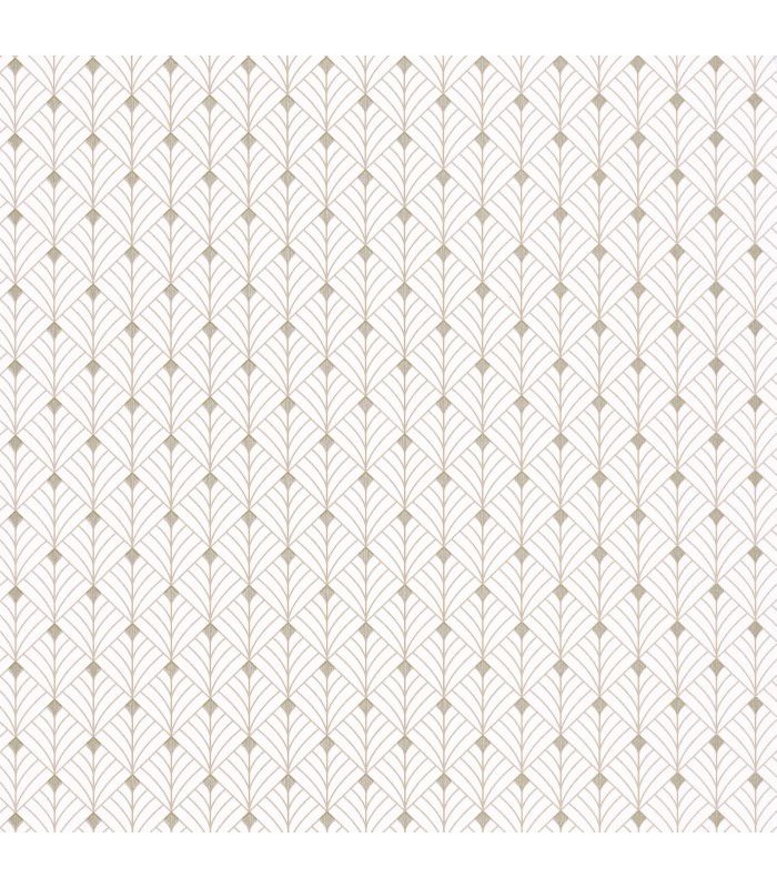 Papier Peint MISTINGUETT BLANC BEIGE IRISE - Collection COLOR BOX 3 - CASELIO - Réf. CB3100430110