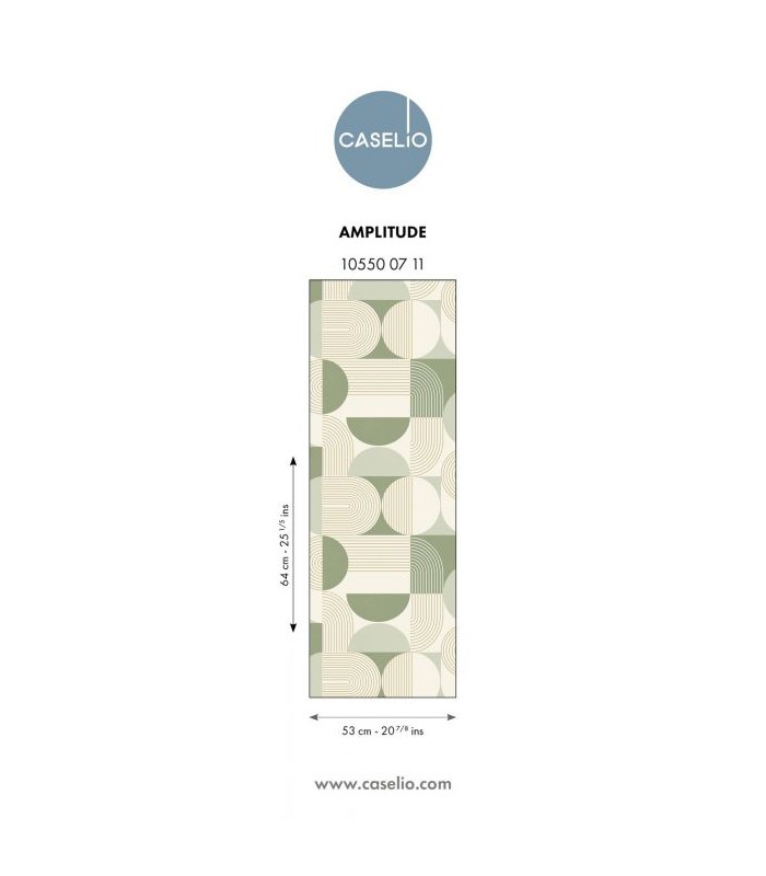 Papier Peint AMPLITUDE VERT D'EAU - Collection GRAPHIC - CASELIO - Réf. GPC105500711