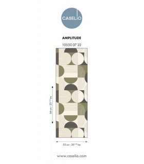 Papier Peint AMPLITUDE VERT KAKI - Collection GRAPHIC - CASELIO - Réf. GPC105500722