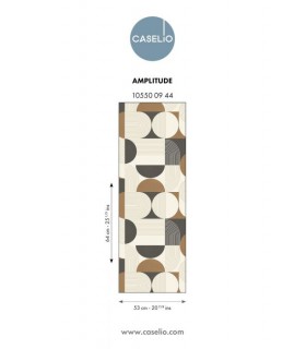 Papier Peint AMPLITUDE MARRON NOIR - Collection GRAPHIC - CASELIO - Réf. GPC105500944