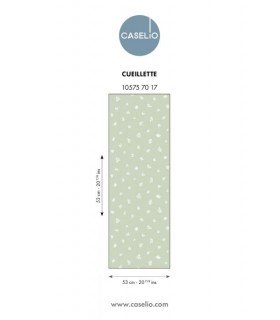 Papier Peint CUEILLETTE VERT AMANDE - Collection LES MINIS MONDES - CASELIO - Réf. MNM105757017