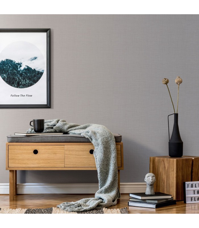 ERISMANN Papier Peint Vinyle Grainé sur Intissé Pierre Grise réf. 13082-31