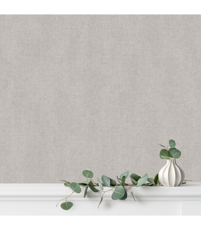 UGÉPA Papier peint vinyle sur intissé Jacquard léger gris M551-09