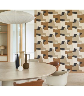 Papier Peint GRAPHIC GAME NATUREL - Collection COLOR GAME - CASADECO - Réf. GAME200602992