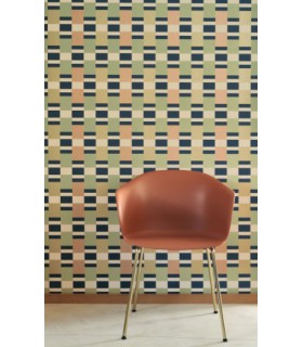 Papier Peint CHESS GAME VERT / OCRE - Collection COLOR GAME - CASADECO - Réf. GAME200627202