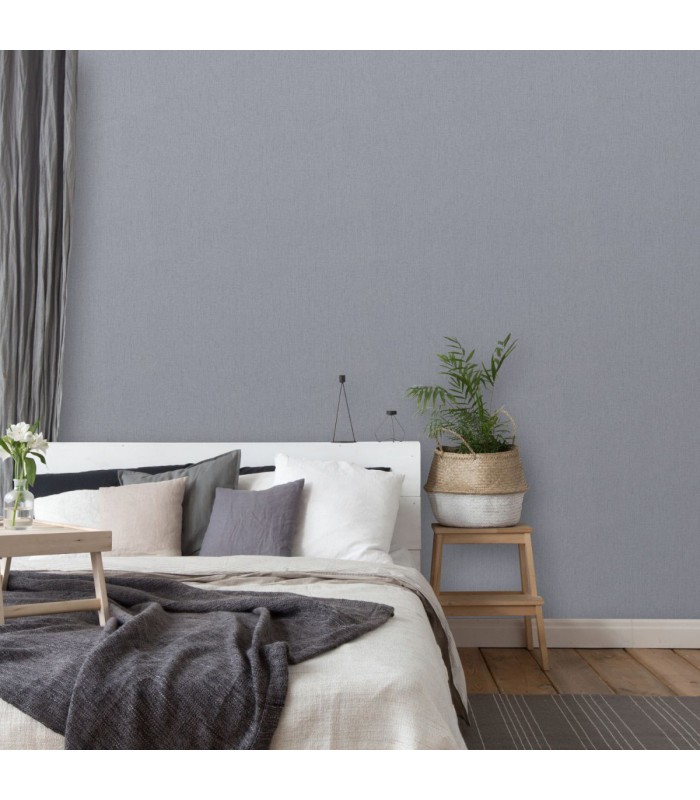 ERISMANN Papier Peint Vinyle Expansé sur Intissé Coton Piqué Carbone réf. 10072-34