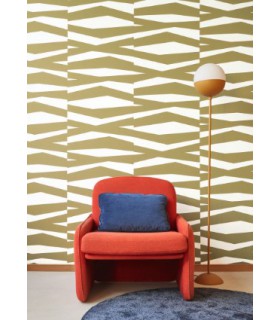 Papier Peint ZEBRA GAME OLIVE - Collection COLOR GAME - CASADECO - Réf. GAME200637414