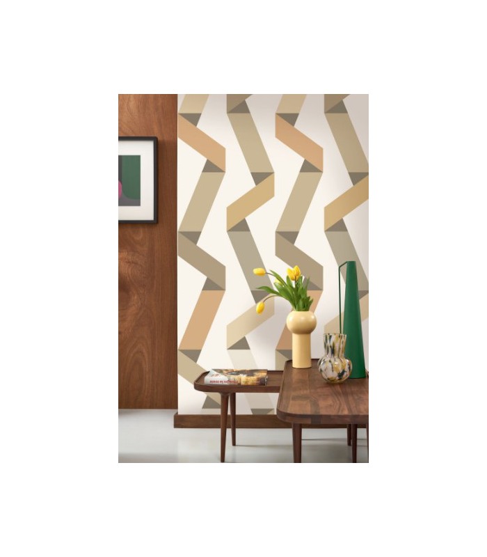 Papier Peint RIBBON GAME BEIGE - Collection COLOR GAME - CASADECO - Réf. GAME200641515