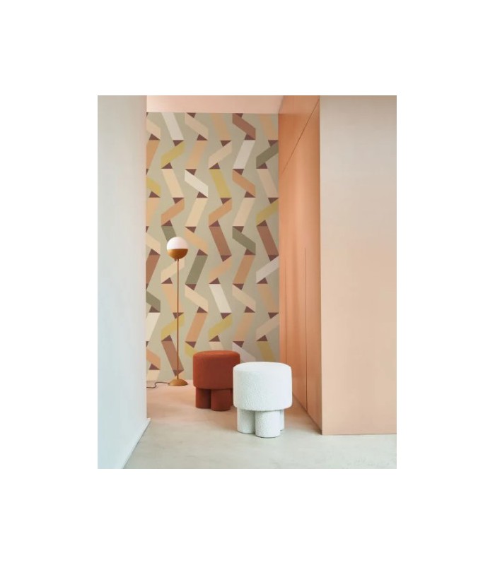 Papier Peint RIBBON GAME TERRACOTTA - Collection COLOR GAME - CASADECO - Réf. GAME200643663