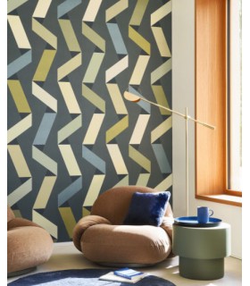 Papier Peint RIBBON GAME BLEU - Collection COLOR GAME - CASADECO - Réf. GAME200646767