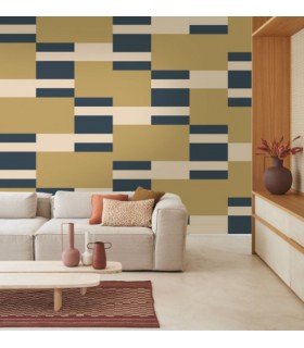 Papier Peint MIX GAME OLIVE - Collection COLOR GAME - CASADECO - Réf. GAME200667447