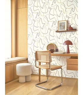 Papier Peint MAZE GAME OCRE - Collection COLOR GAME - CASADECO - Réf. GAME200611212