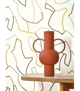 Papier Peint MAZE GAME OCRE - Collection COLOR GAME - CASADECO - Réf. GAME200611212