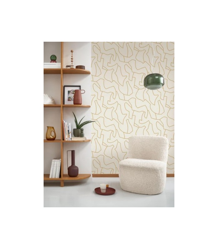 Papier Peint MAZE GAME OLIVE - Collection COLOR GAME - CASADECO - Réf. GAME200617070