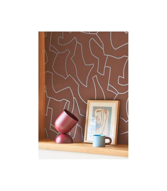 Papier Peint MAZE GAME BORDEAUX - Collection COLOR GAME - CASADECO - Réf. GAME200618606