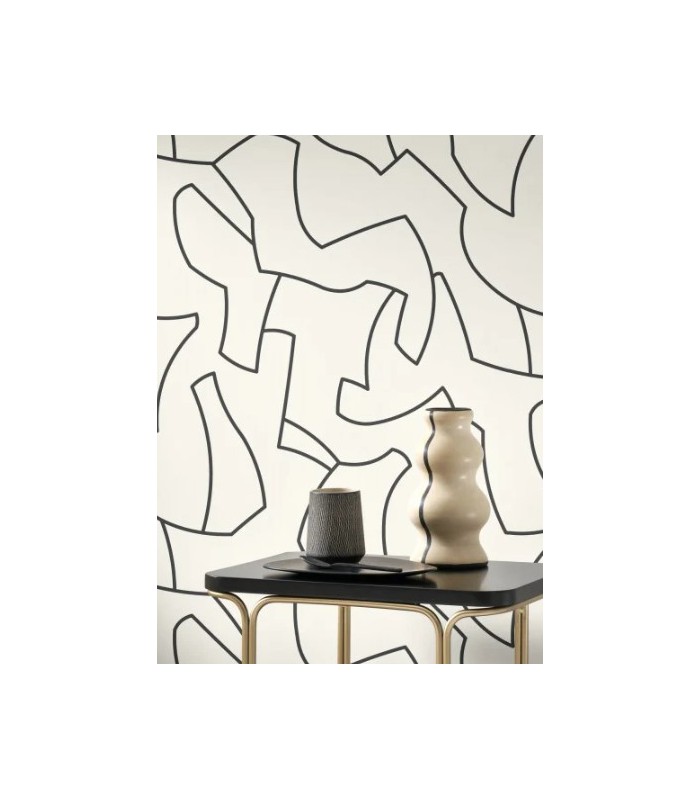 Papier Peint MAZE GAME NOIR - Collection COLOR GAME - CASADECO - Réf. GAME200619009