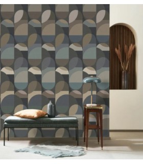 Papier Peint ABBY NOIR FUSAIN - Collection CARNABY STREET  - CASADECO - Réf. CARN200491109