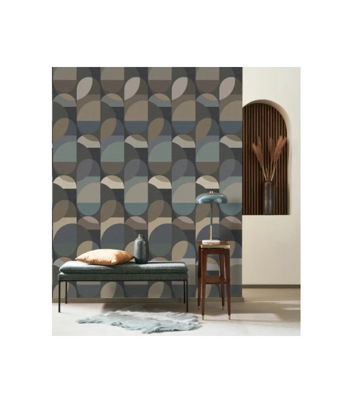 Papier Peint ABBY NOIR FUSAIN - Collection CARNABY STREET  - CASADECO - Réf. CARN200491109