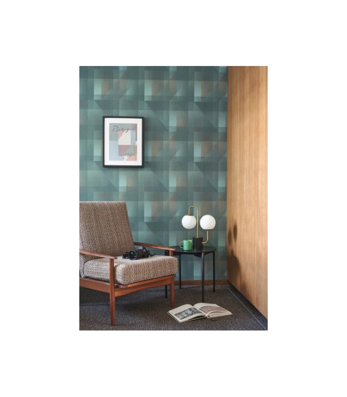 Papier Peint EDWARD EMERAUDE - Collection CARNABY STREET  - CASADECO - Réf. CARN200506941