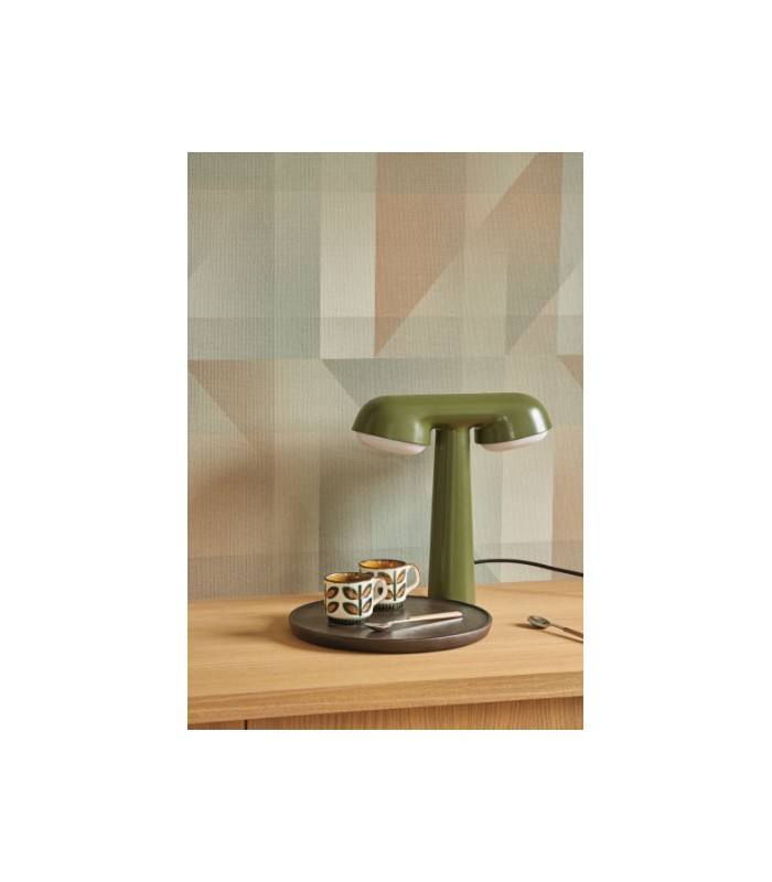 Papier Peint EDWARD VERT AMANDE - Collection CARNABY STREET  - CASADECO - Réf. CARN200507122