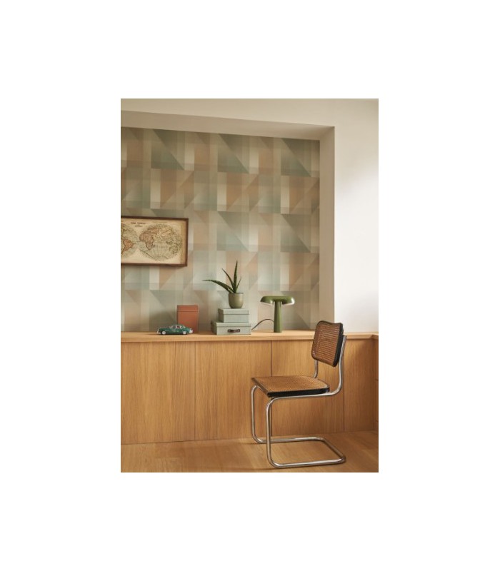 Papier Peint EDWARD VERT AMANDE - Collection CARNABY STREET  - CASADECO - Réf. CARN200507122