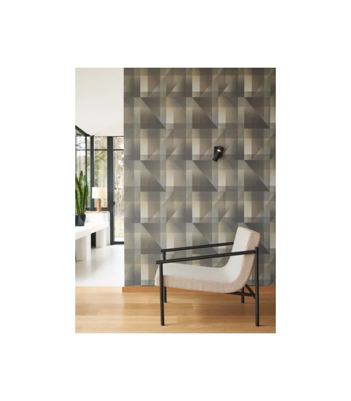 Papier Peint EDWARD NOIR FUSAIN - Collection CARNABY STREET  - CASADECO - Réf. CARN200509523