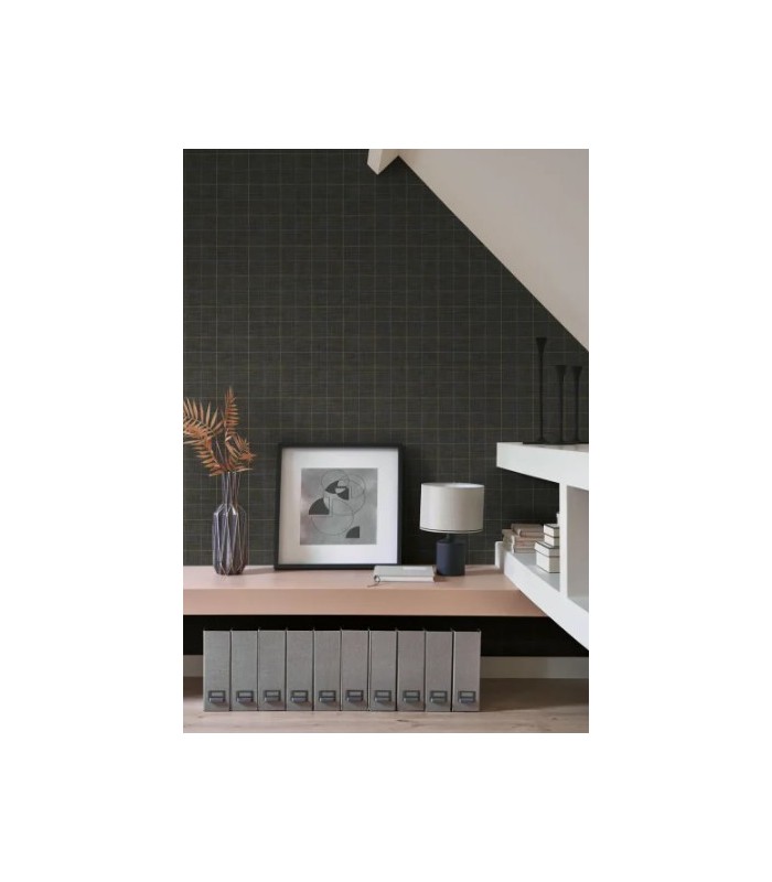 Papier Peint LIAM NOIR FUSAIN - Collection CARNABY STREET  - CASADECO - Réf. CARN200519987